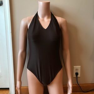 brown one piece bathing suit!!